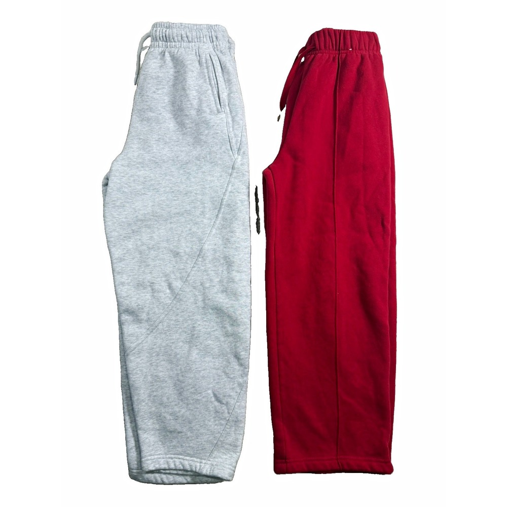 Cotton On Kids Sweatpants Lot 2 Girls Size 9-10 Gray Red Fleece Jogger Pants